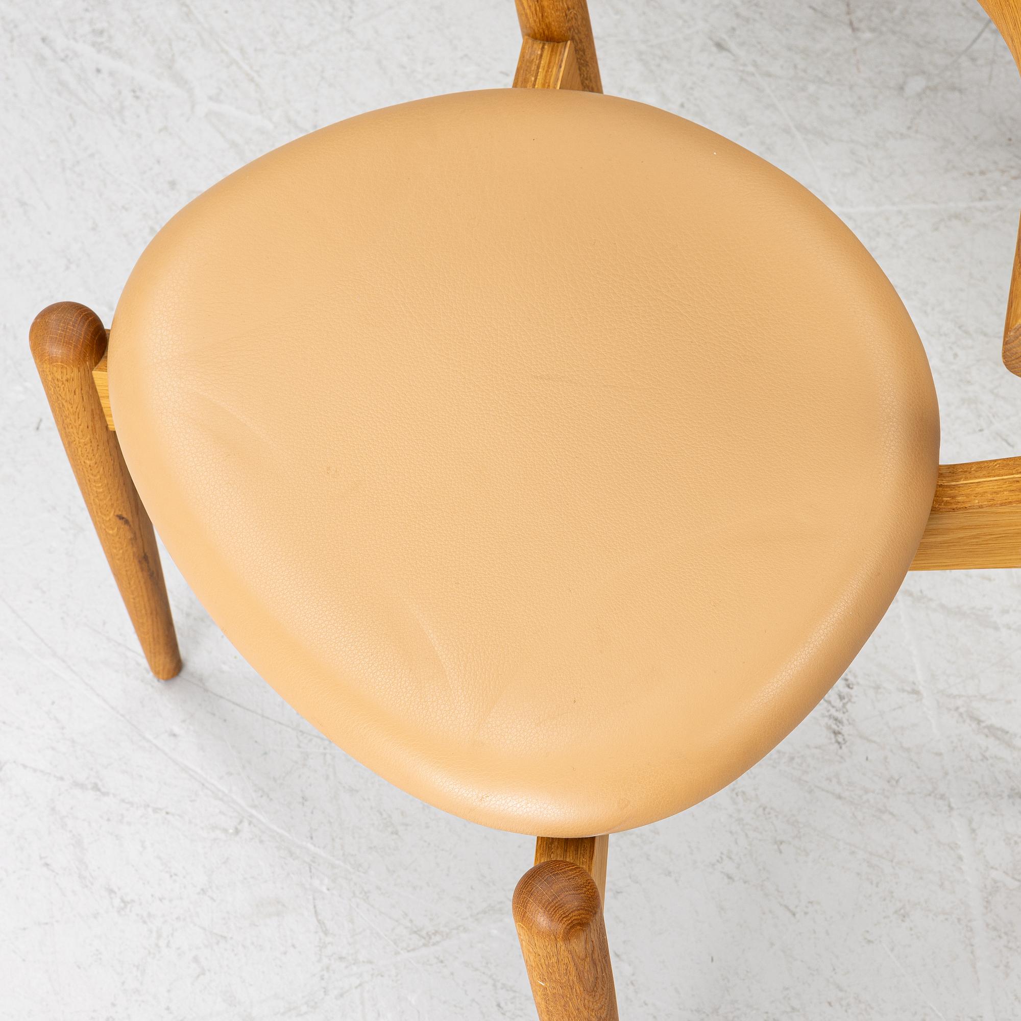 Hans J. Wegner, four chairs, CH20, Carl Hansen & Søn, Denmark.