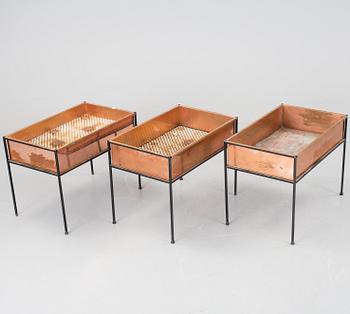 A pair of 20th century flower boxes from Gnosjö Konstsmide.