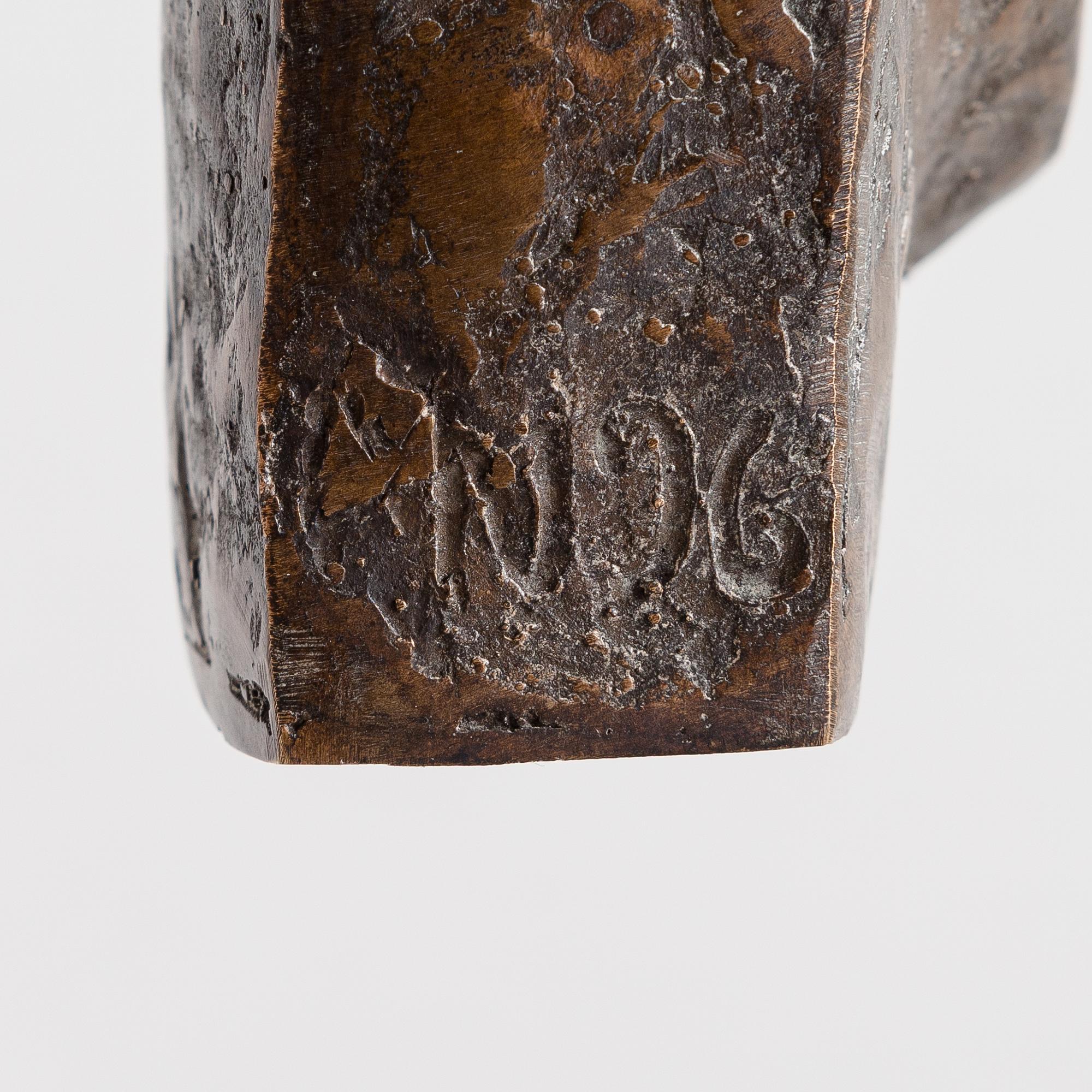 Maarit Nissilä, sculpture, signed and dated -96.