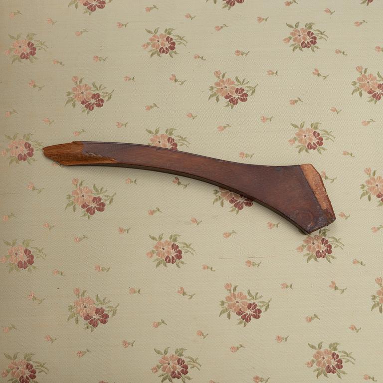 Soffa, 2 karmstolar, stol, jugend, omkring år 1900.