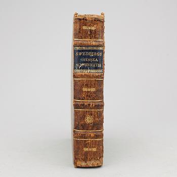 BOK, "Schibboleth. Swenska Språkets rycht och richtighet" av Jesper Swedberg, Skara 1716.