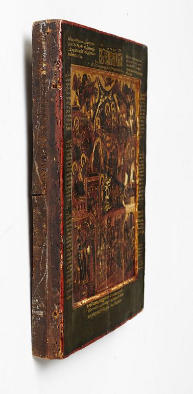 A RUSSIAN ICON OF THE NATIVITY possibly late 17th century,