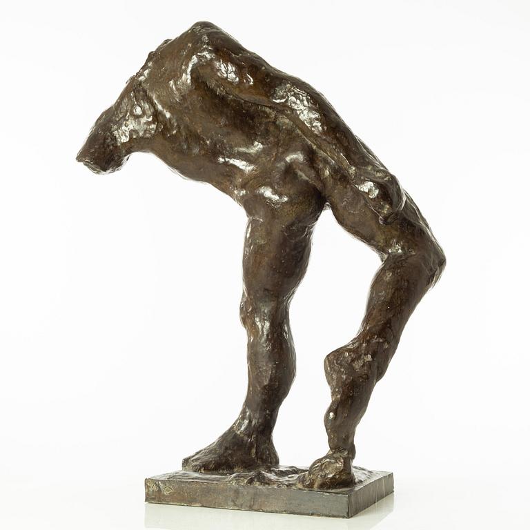 Gudmar Olovson, sculpture. Signed. Numbered. Foundry mark. Bronze, height 79 cm, length 58 cm.