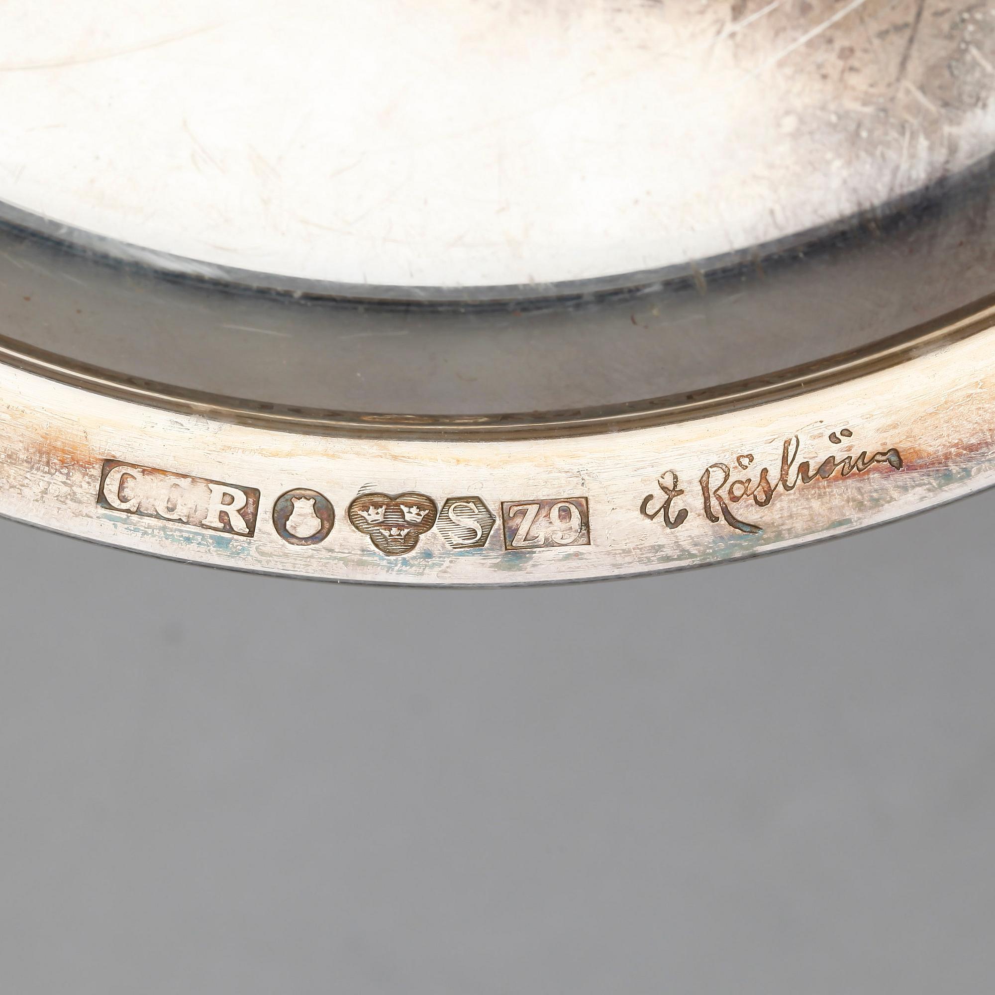 SÅSSKÅL, silver, Råström, Stockholm 1974. Vikt ca 510 gram.