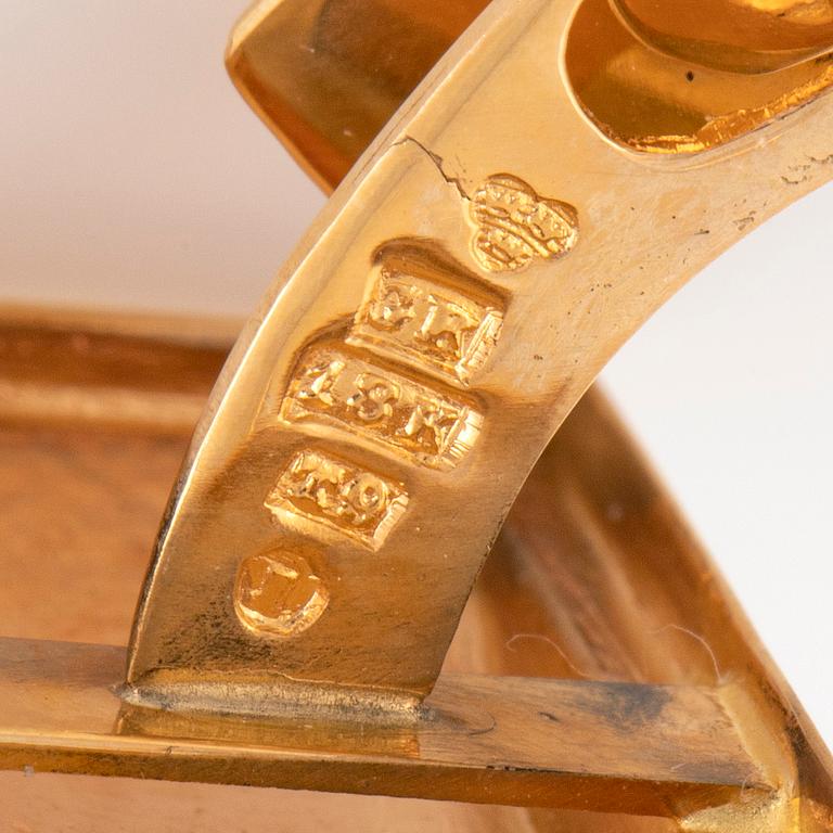 Ett par manschettknappar 18K guld.