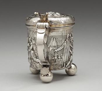 DRYCKESKANNA av Batholome Wilckens, Hamburg ca 1700.