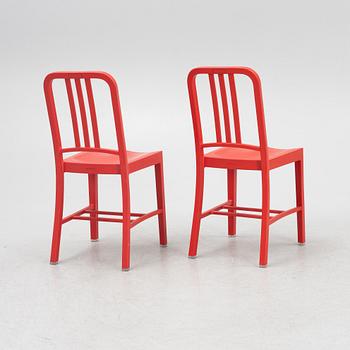 Stolar, 6 st, "111 Navy Chair", Emeco & Coca-Cola.