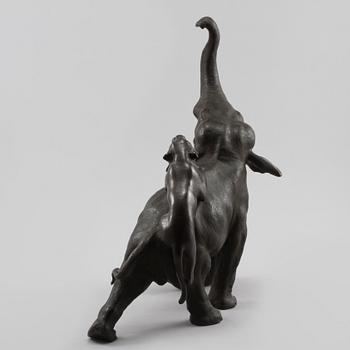 SKULPTUR, brons, möjligen Japan, 1900-tal.