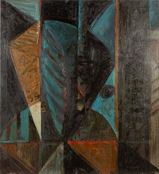 Martin Engström, oil obn panel, signed and dated -91 verso.