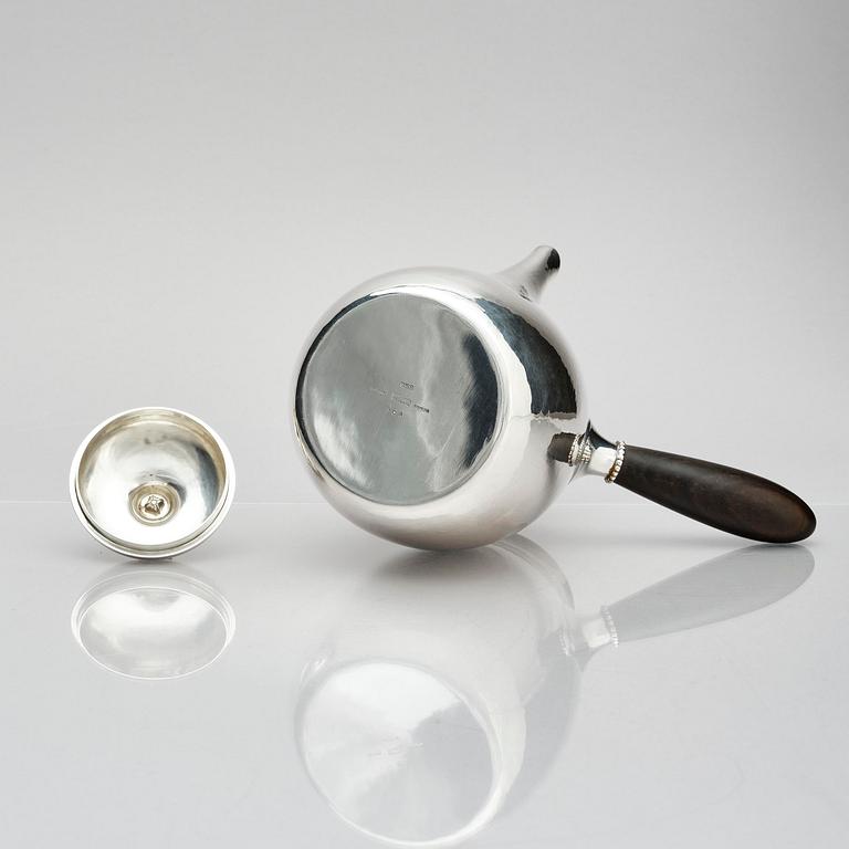 Georg Jensen, kaffeservis, 3 delar, sterling silver, Köpenhamn, Danmark, efter 1945, design nr 80A.