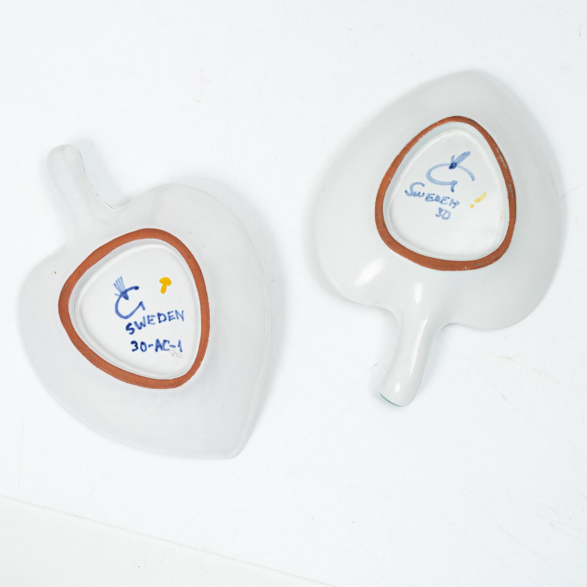 Stig Lindberg, Dish, 2+1, faience, Gustavsberg studio.