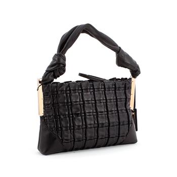 610. ESCADA, a black leather shoulder bag.