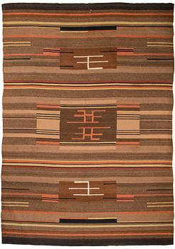 A 1930s Finnish flat weave carpet.  Circa 353x249 cm.