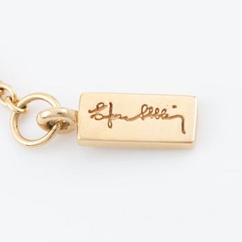 Efva Attling, collier, 18K guld, "Miss Butterfly".
