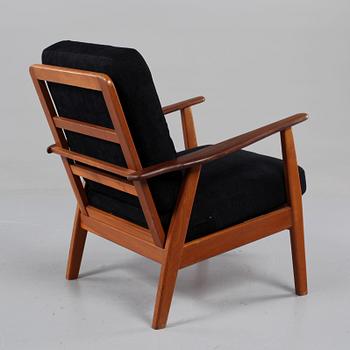 FÅTÖLJ, teak, 1950/60-tal.