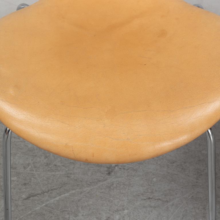 A set of four leather 'Series 7' chairs, Fritz Hansen, Denmark.