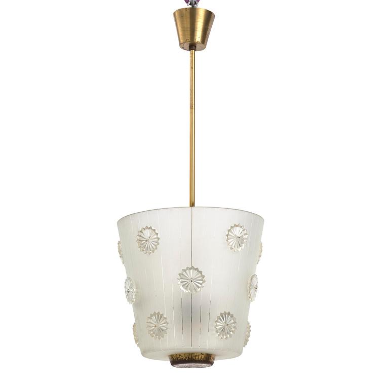 Harald Notini, a ceiling lamp model "11511", Arvid Böhlmarks Lampfabrik, Stockholm, 1940s.