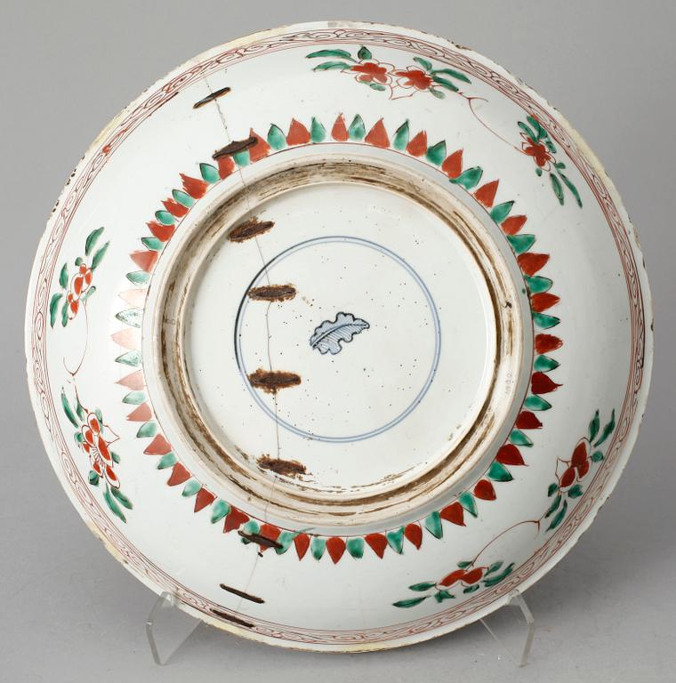 FAT, 3 st, porslin, Kina, Kangxi, (1664-1722).