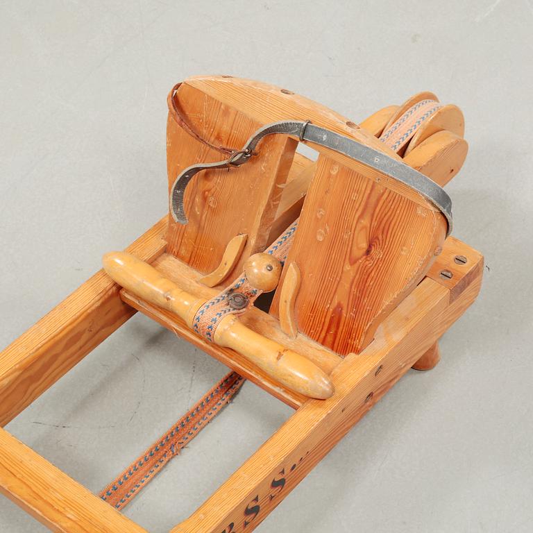 A mid 20th century pine rower.