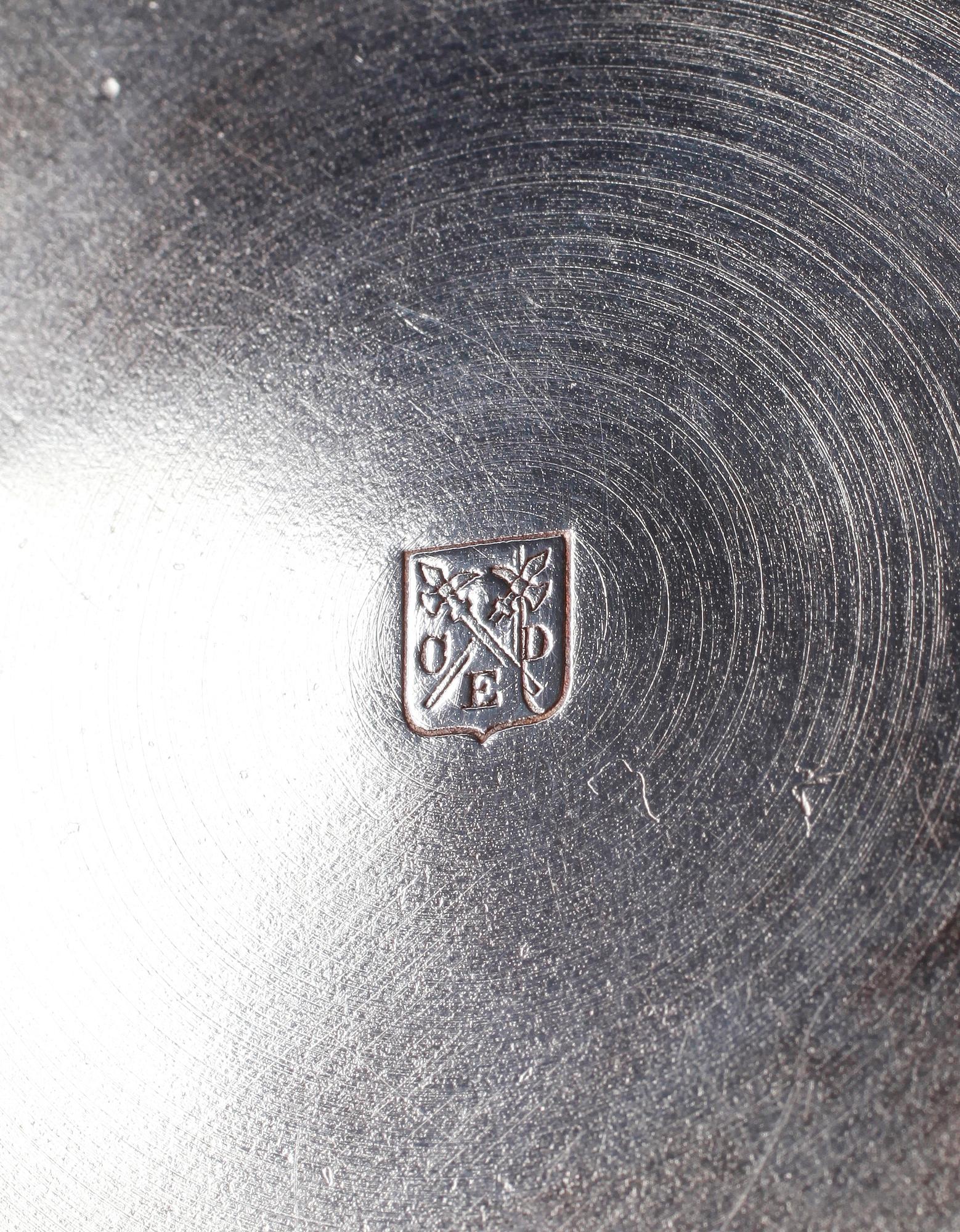 KANDELABRAR, 1 par, nysilver, jugend, tidigt 1900-tal.