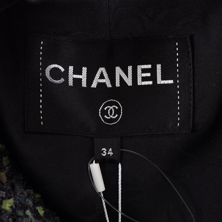 Chanel, kappa, "Fantasy Tweed", storlek 34.