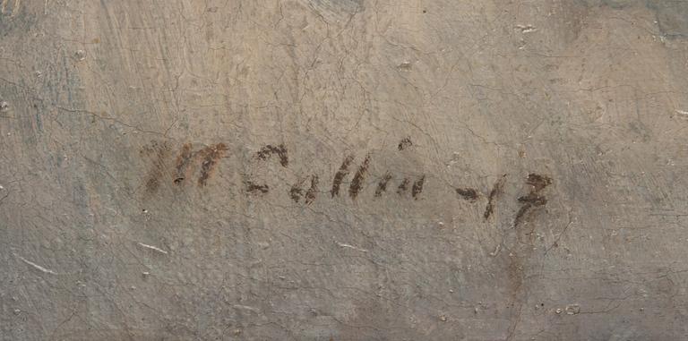 Marcus Collin, oil on canvas, signed and dated-17.