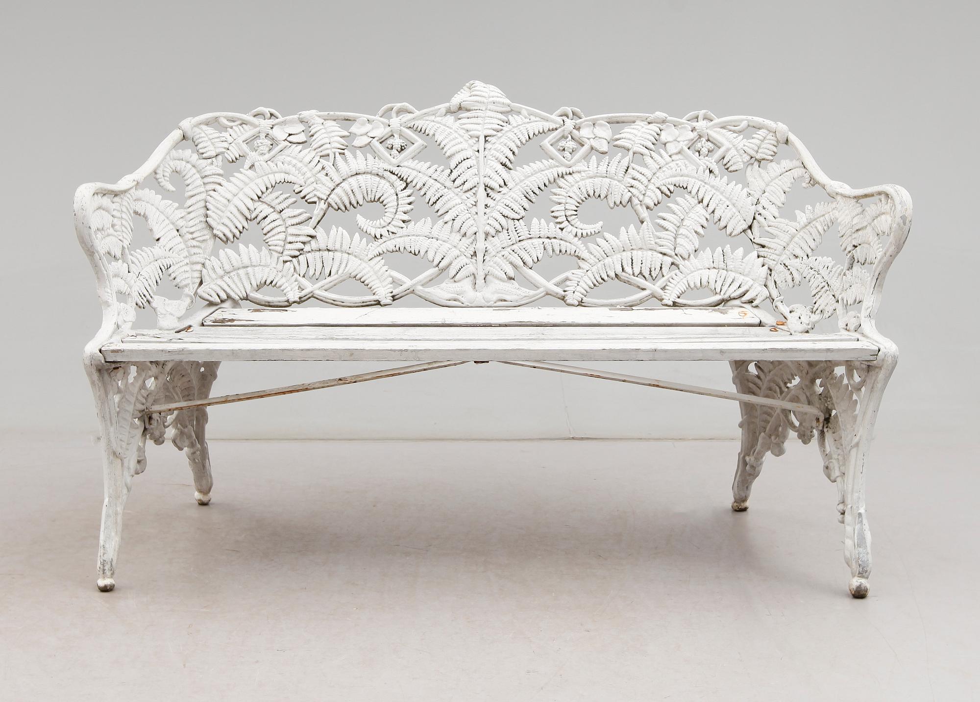 TRÄDGÅRDSSOFFA, Melins Metallgjuteri, Anderstorp, 1900-talets andra hälft.
