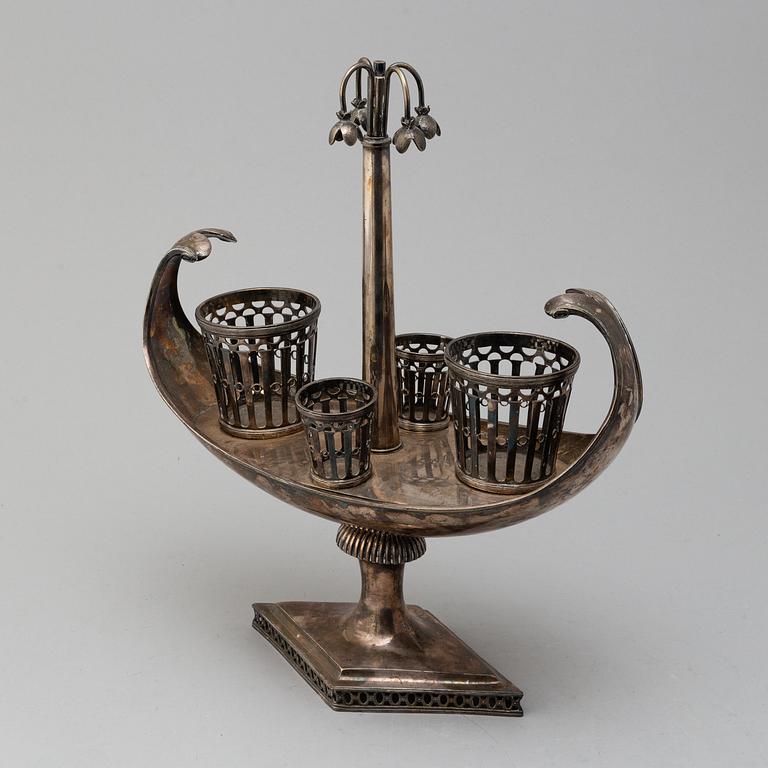 BORDSSURTOUT, argent haché, empire, 1800-talets första hälft.