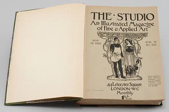 BOKVERK, 33 volymer, "The Studio", London Offices of The Studio, Leicester Square, ca 1900-1915.