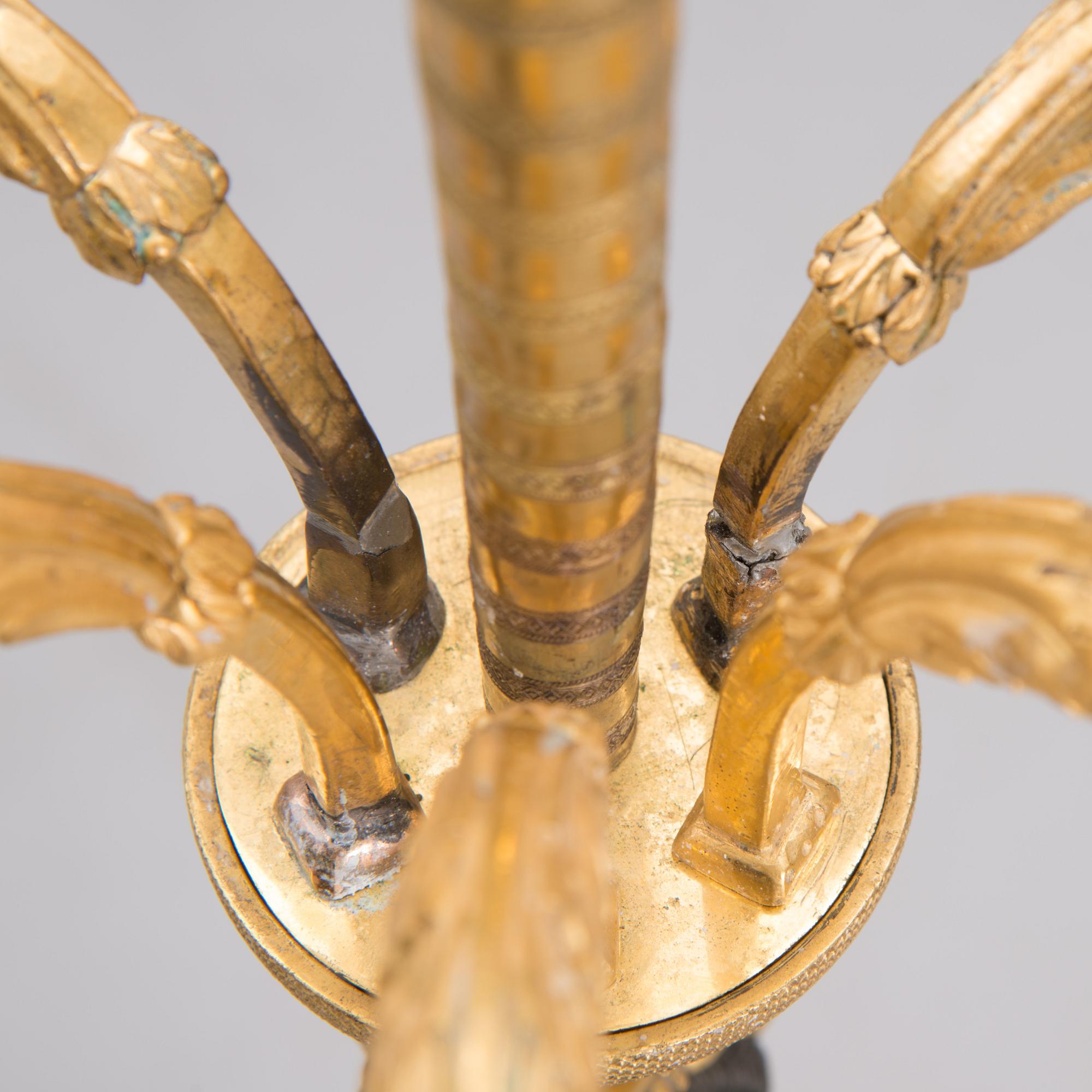 A RUSSIAN ORMOLU CANDELABRA, early 19th century.