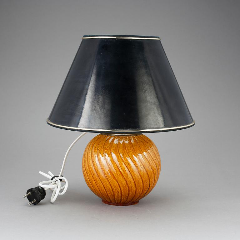 BORDSLAMPA, chamotterat stengods, Gunnar Nylund, Rörstrand.
