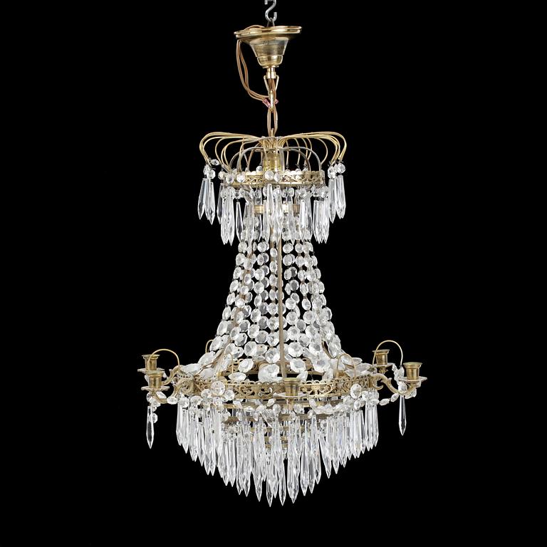 LJUSKRONA, empirestil, 1900-tal. Höjd ca 80cm.