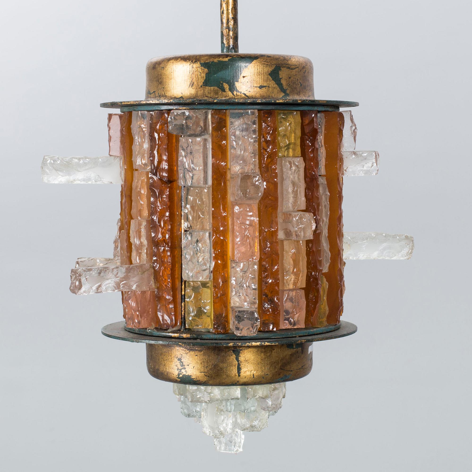 A MID 20TH CENTURY CEILING LAMP,
