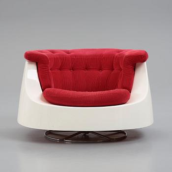 Gillis Lundgren, a 'Sirius' swivel base easy chair, IKEA, Sweden 1970s.