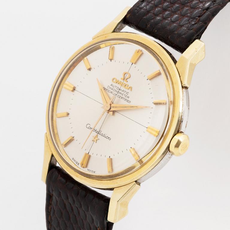 Omega, Constellation, Chronometer, "Pie-pan", wristwatch, 34 mm.