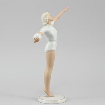 FIGURIN, porslin, art deco, Schaubach Kunst, Tyskland, 1930-tal.