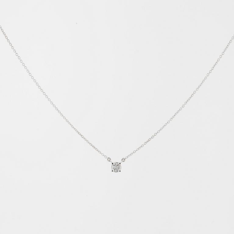 COLLIER, med briljantslipad diamant 0.40 ct.