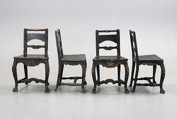 STOLAR, 4 st, rokoko, 1700-tal.