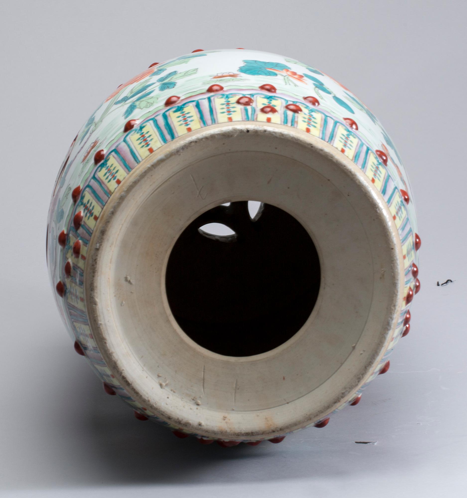 TRÄDGÅRDSPALL, porslin, Kina, 1900-tal.