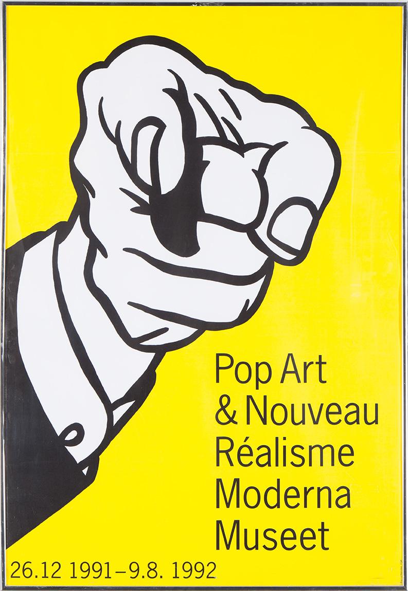 ROY LICHTENSTEIN (efter), utställningsaffisch, 1991, Moderna Museet, Stockholm.
