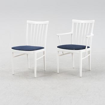 Carl Malmsten, a nine-piece 'Herrgården' dining suite, Bodafors.