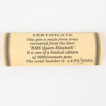 Parker, Pen, RMS Queen Elizabeth, number 2499/5000.