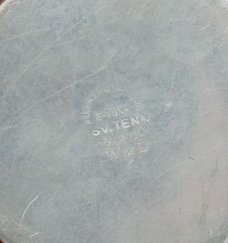 MANSCHETTKNAPPSASK, tenn, "Originell", Widerholm & Dahlberg, Eskilstuna.