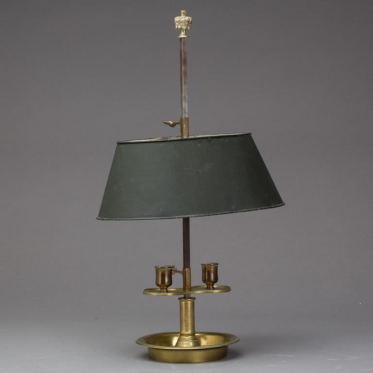 BORDSLAMPA, sk bouillottelampa. 1800-tal.