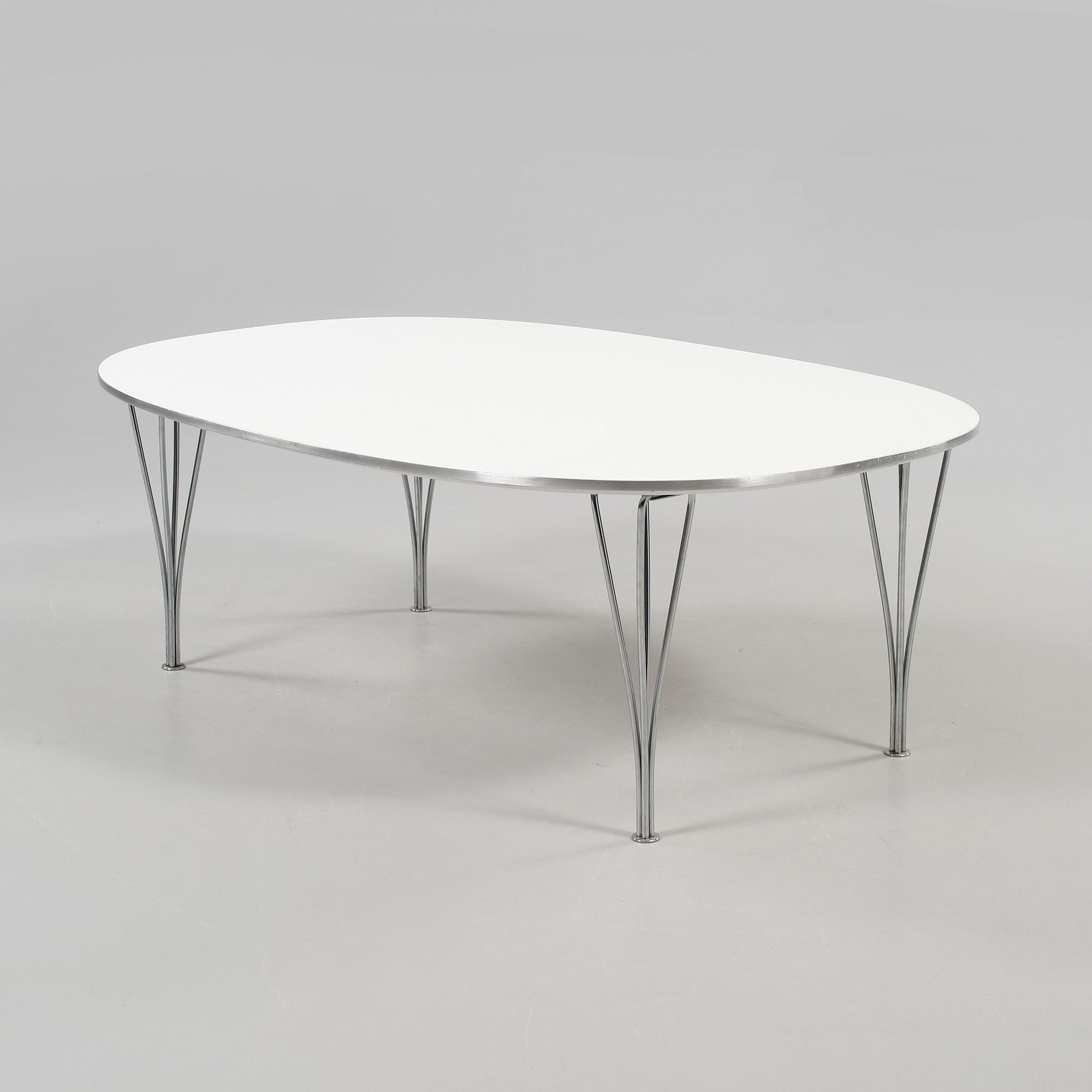 SOFFBORD, "Superellips", Bruno Mathsson och Piet Hein, Fritz Hansen, Danmark, 1988.