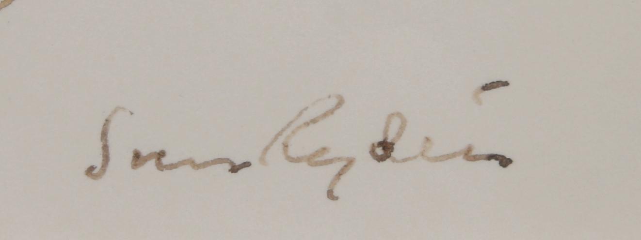 SVEN RYDÉN, tuschteckning, sign.