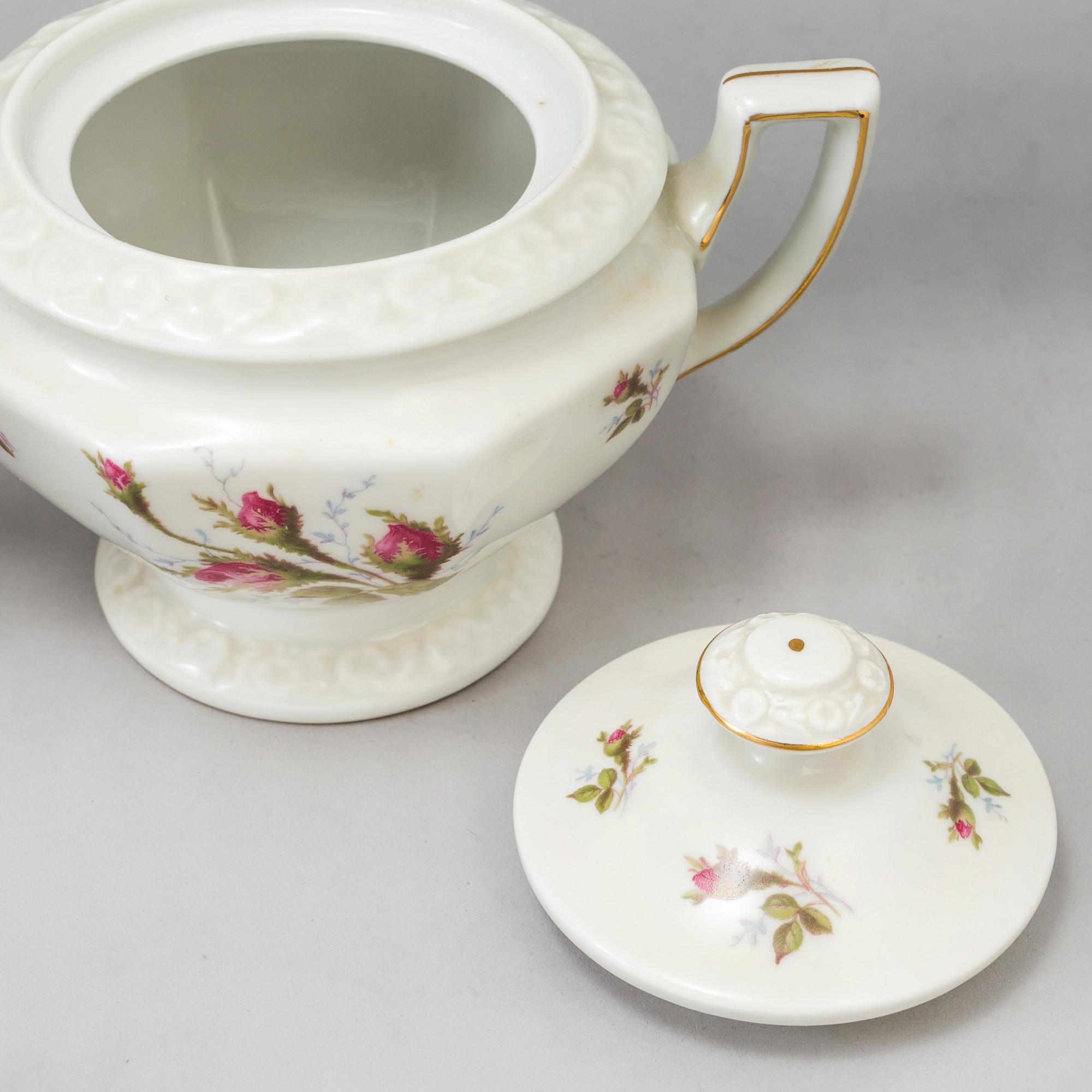 ROSENTHAL, kaffeservis av porslin, 25 delar, Tyskland, 1900-tal.
