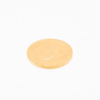 Guldmynt 20 Kroner Norge 1886 Oscar II.