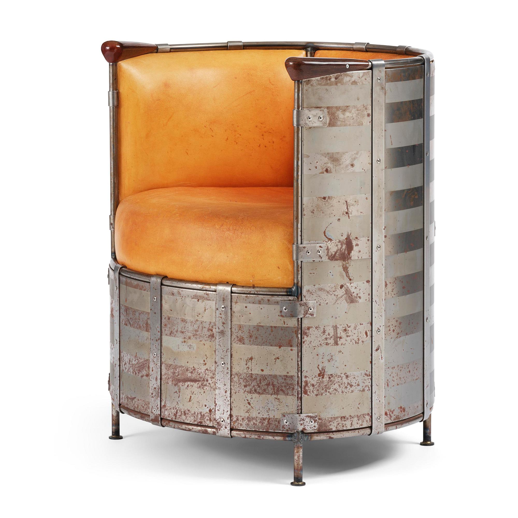 Mats Theselius, an "Älgskinnsfåtöljen" armchair, ed. 230/360, Källemo, Värnamo, post 1991.