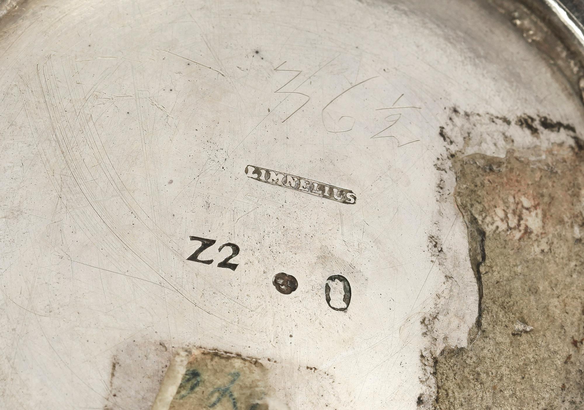 BÄGARE, silver, Nils Limnelius, Stockholm, 1806. Vikt ca 483 g.